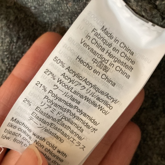 Madewell grey cardigan 27% wool - Picture 7 of 8